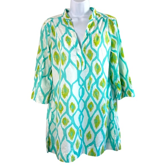 Hatley Other - Hatley Womens Swim Cover Up Tunic Dress Ikat Sz M Beach Resort Vacation